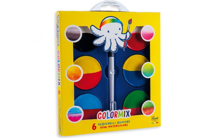 Immagine fotografica 6 Acquerelli maxi bicolore Color mix